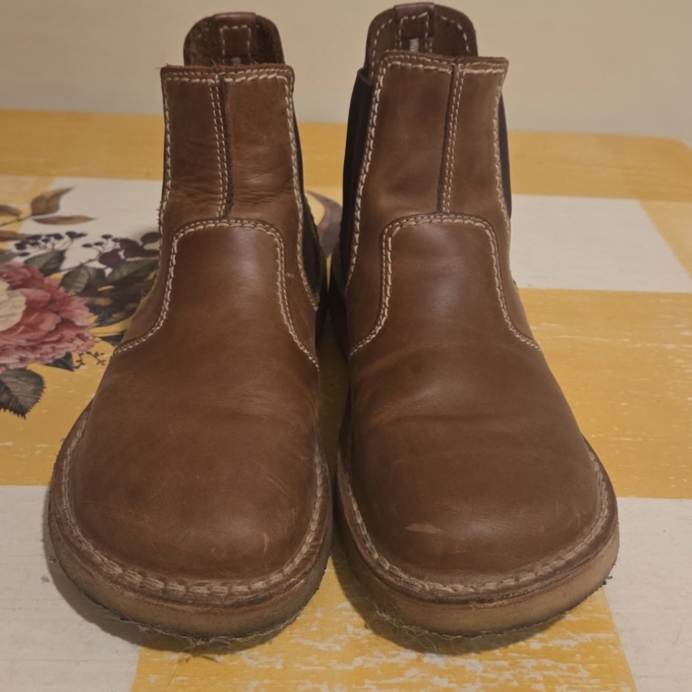 SOLD.   Womens Duckfeet Roskilde Brown Leather Boots Size 9.5 - 10